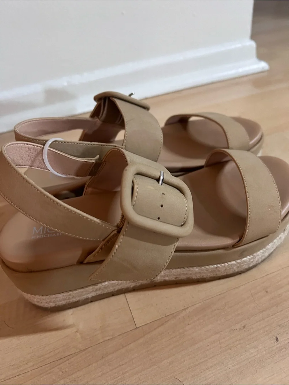 Michael by Michael Shannon Kira Espadrille Sandals Tan Women’s Size 9.5 M